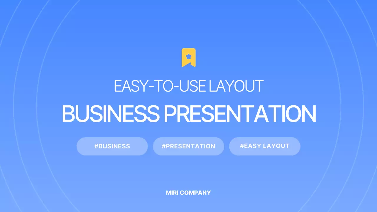 Blue Modern Business Layout Presentation