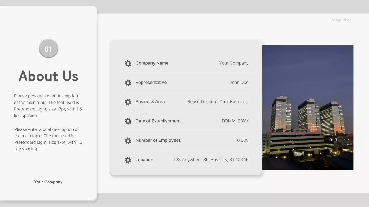 Grey Minimal Business Plan Presentation