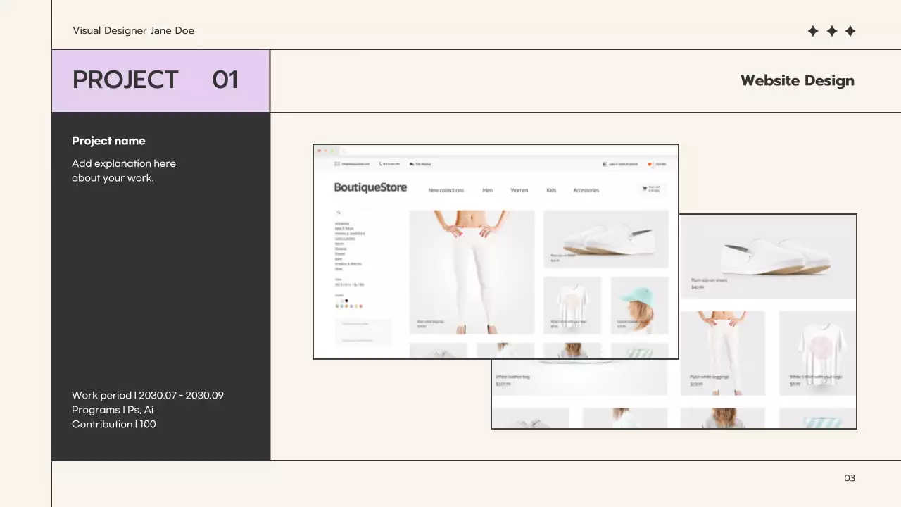Beige Minimal Portfolio Resume Presentation
