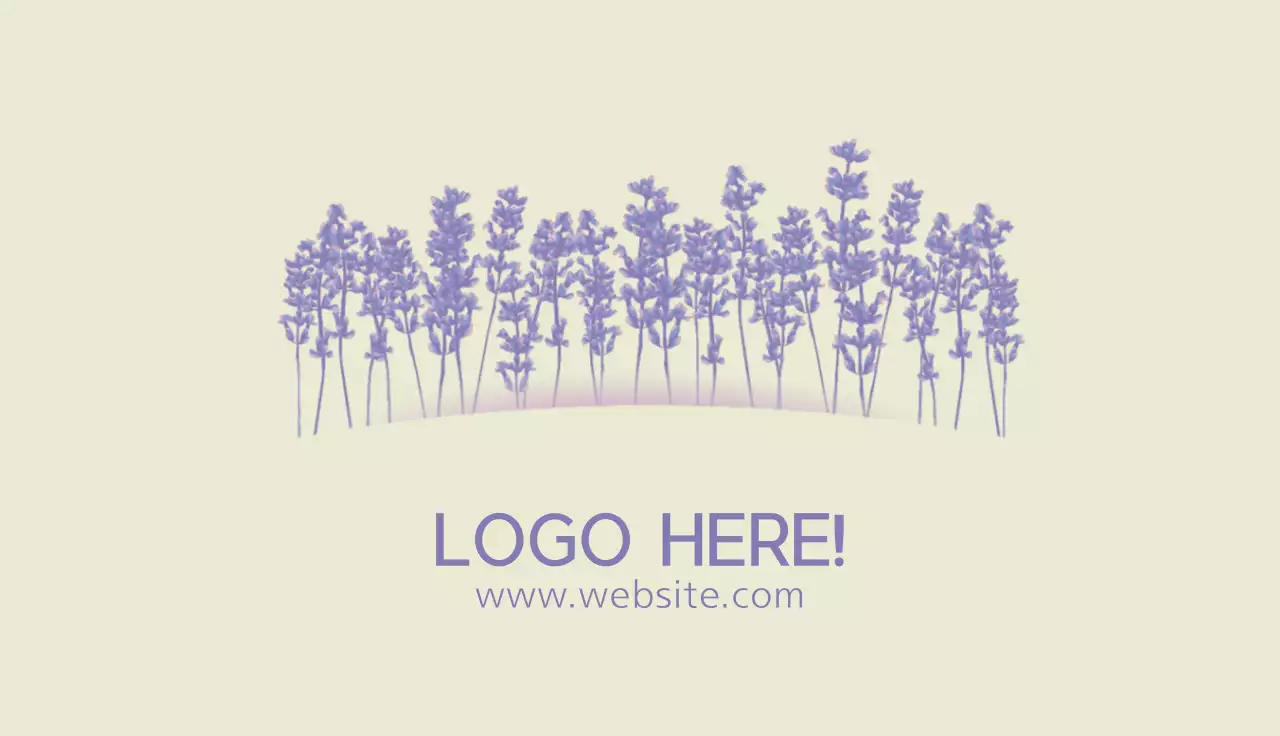 Beige Botanical Business Card