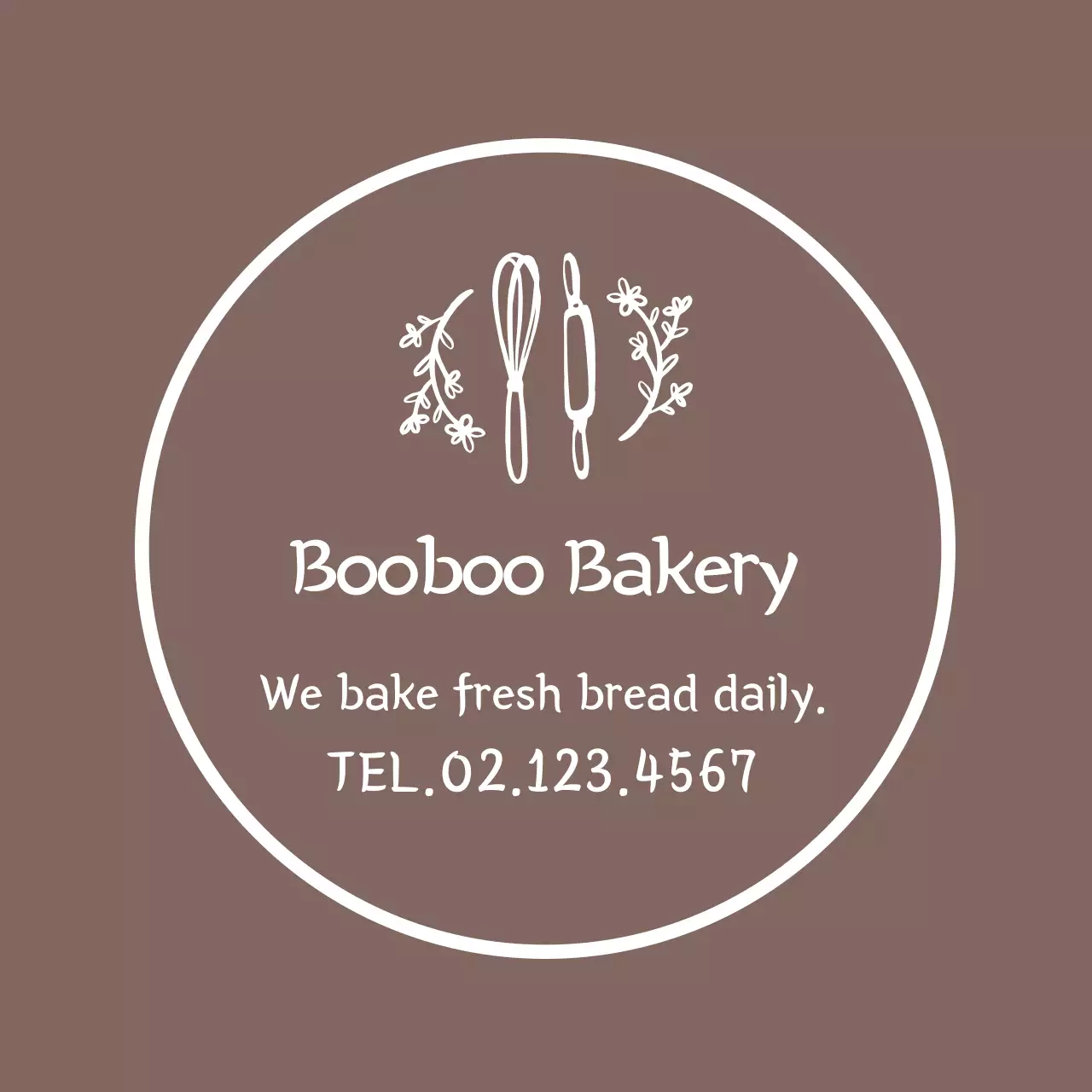 ilustrasi coklat toko roti sederhana toko roti