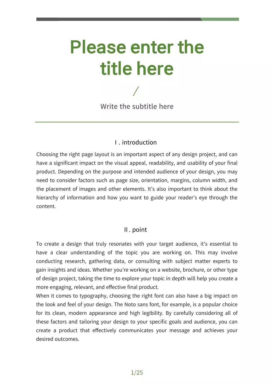 Green and lime green analytics report