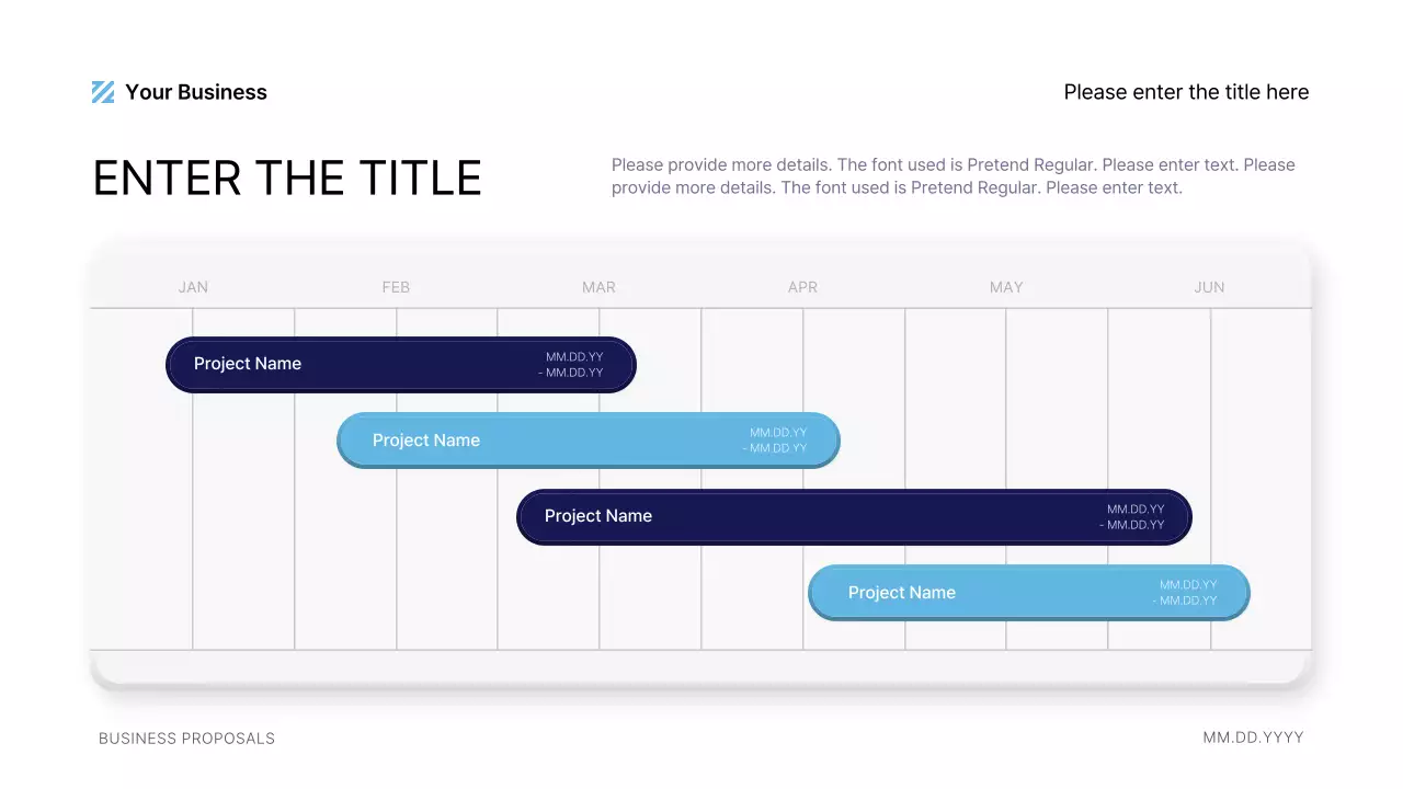 Blue Professional Business Plan Presentation