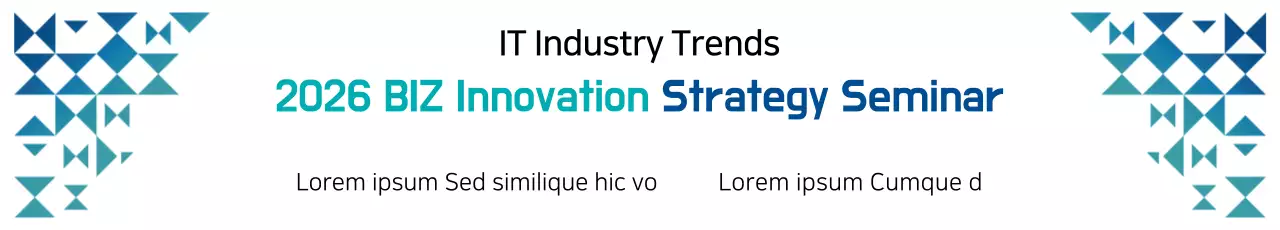 Banner de anúncio do seminário Blue Modern It