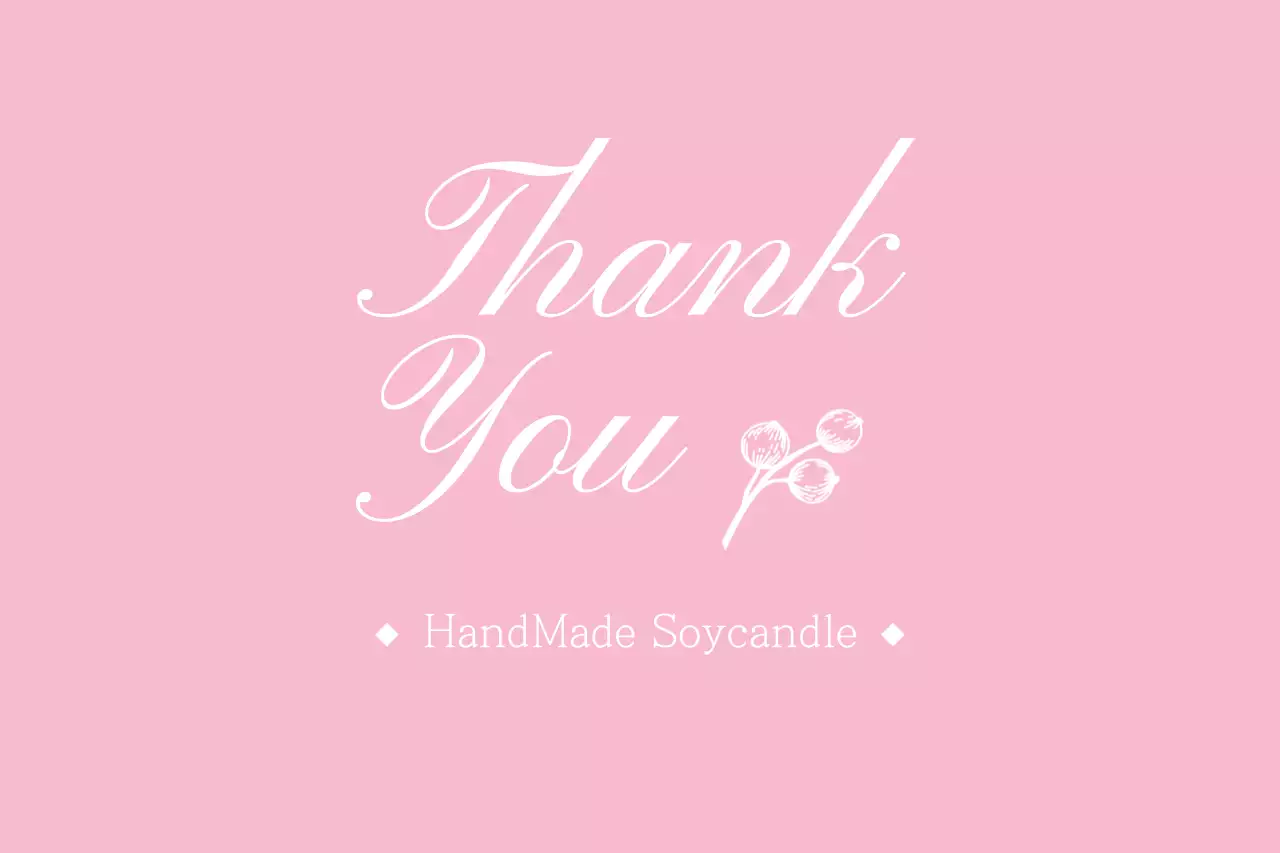 Spanduk Kartu Ucapan Terima Kasih Elegan Berwarna Merah Muda