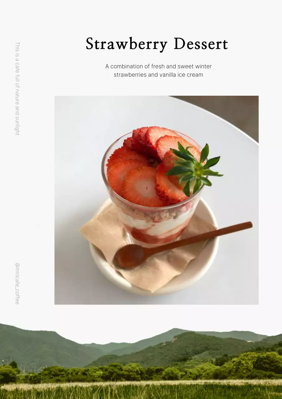 A cafe poster with a clean look