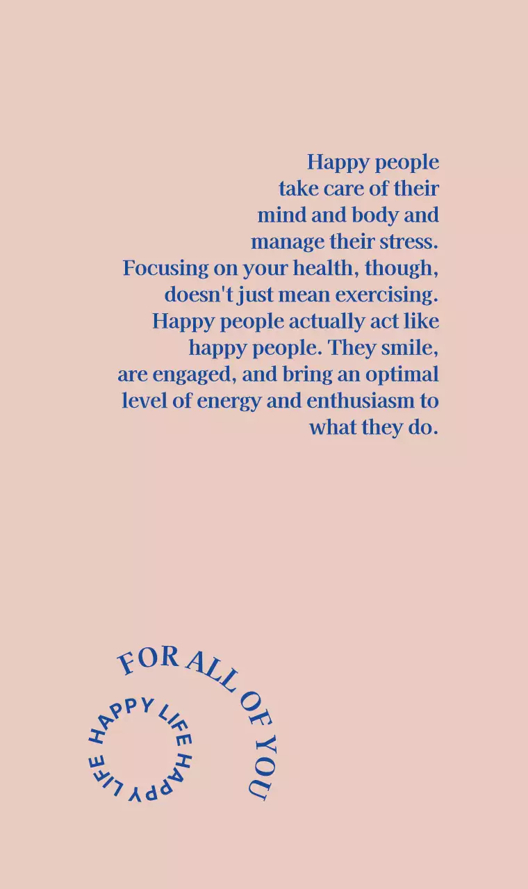 Navy blue typography with an emotional color scheme and shapes