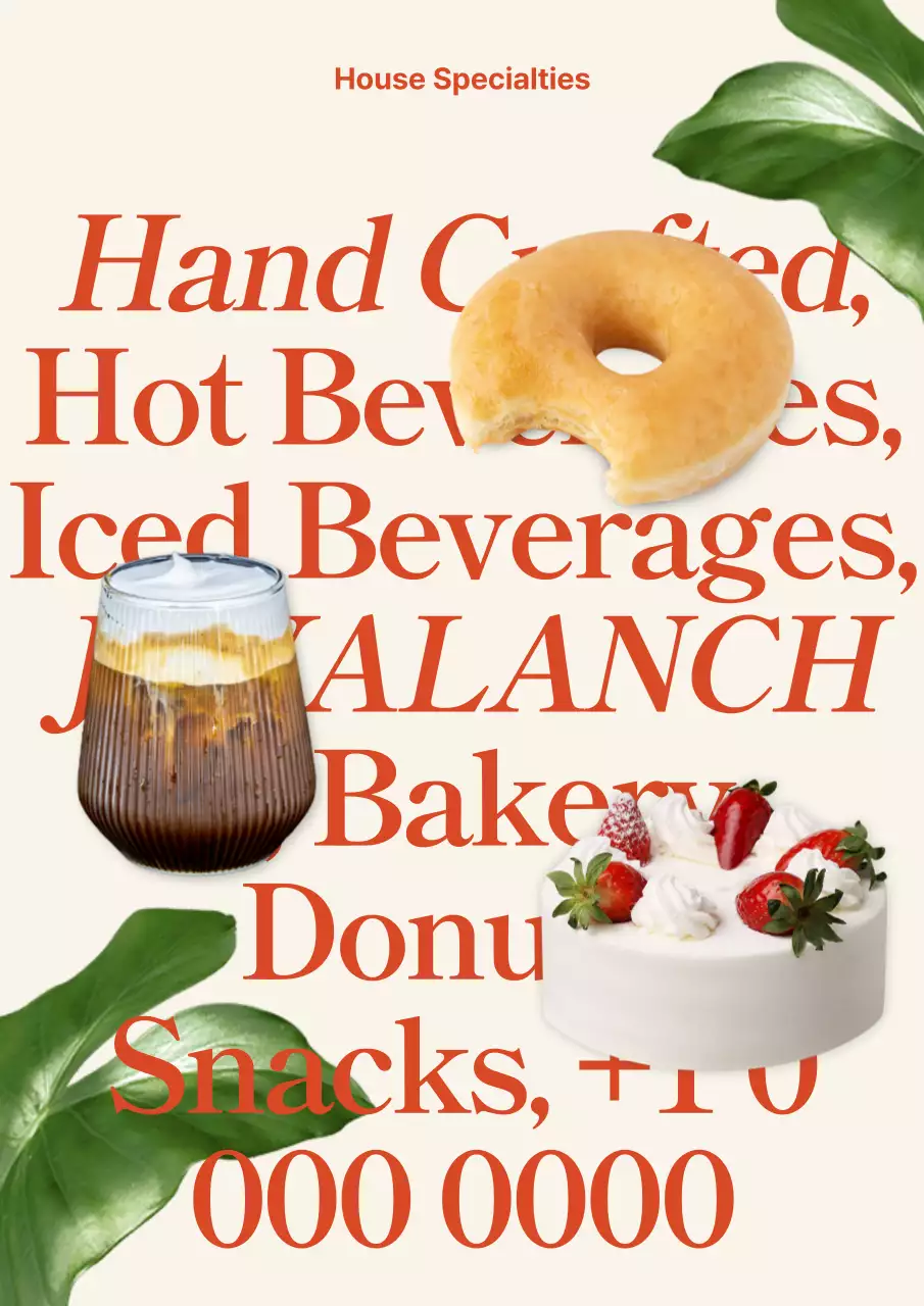 Beige Modern Bakery Promotion Poster