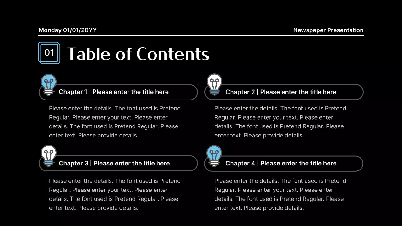 Black Modern Notes Presentation