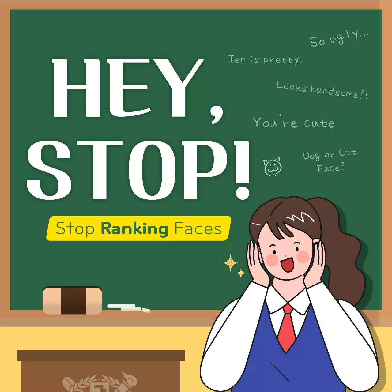 Green Retro Anti-Bullying Announcement Instagram Carousel