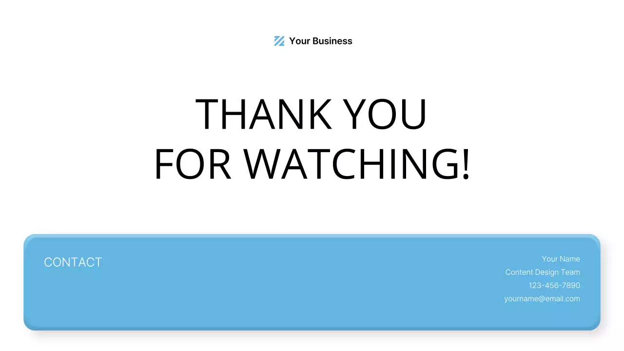 Blue Professional Business Plan Presentation