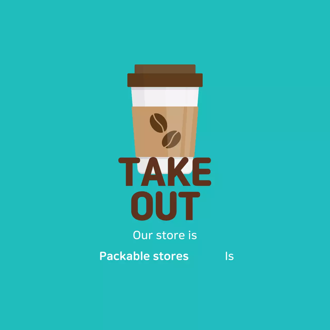 Label kemasan kafe bergambar cokelat mint