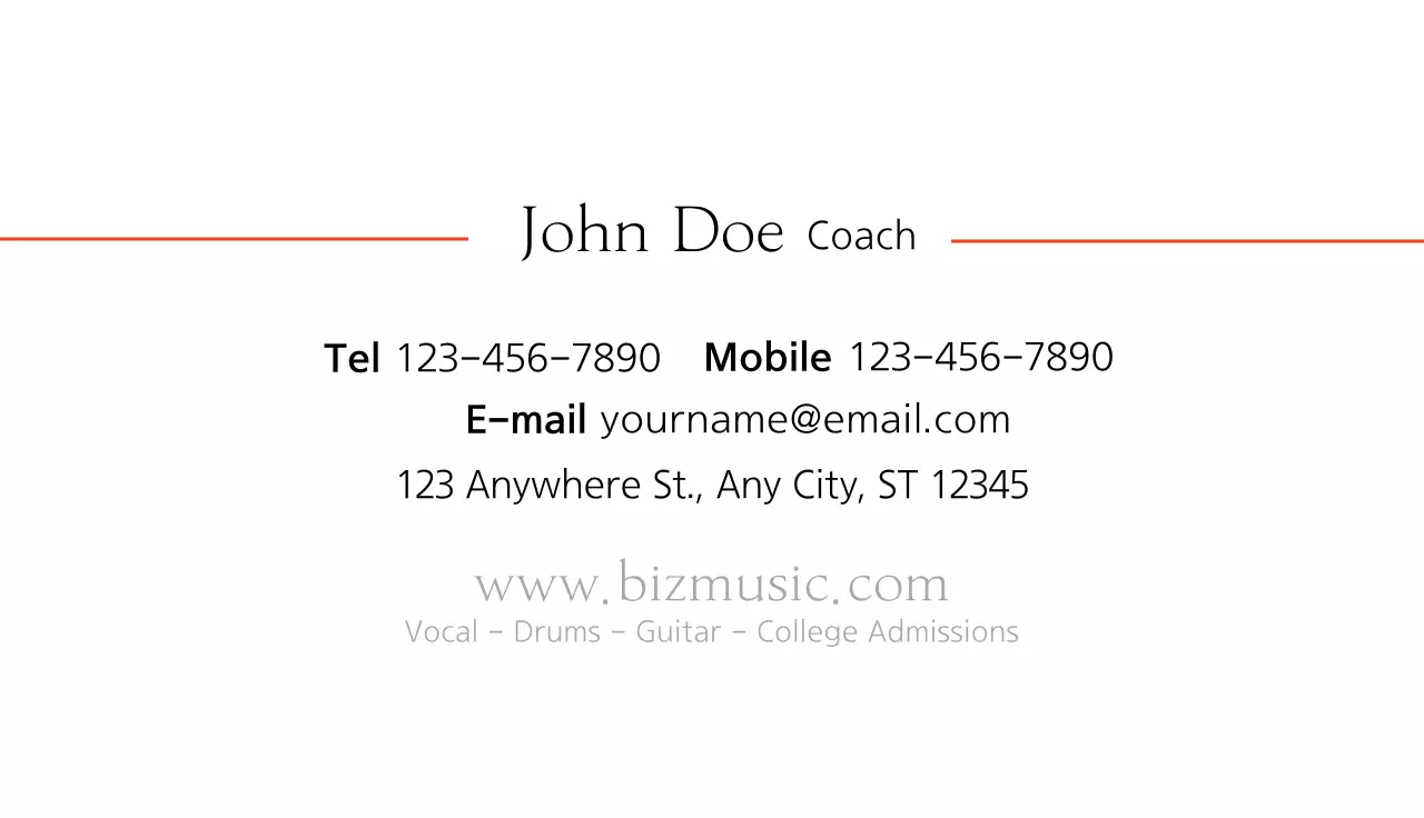 Black Modern Music Business Card