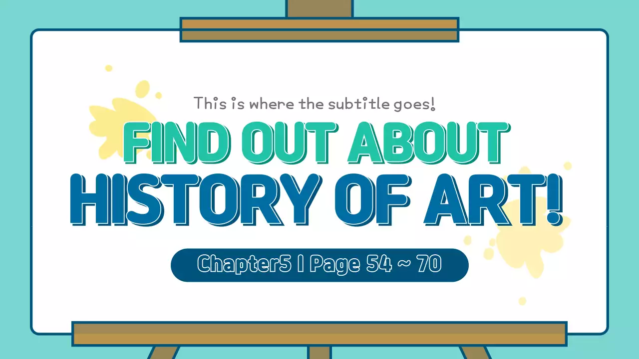 Teal Playful Art Guide Presentation
