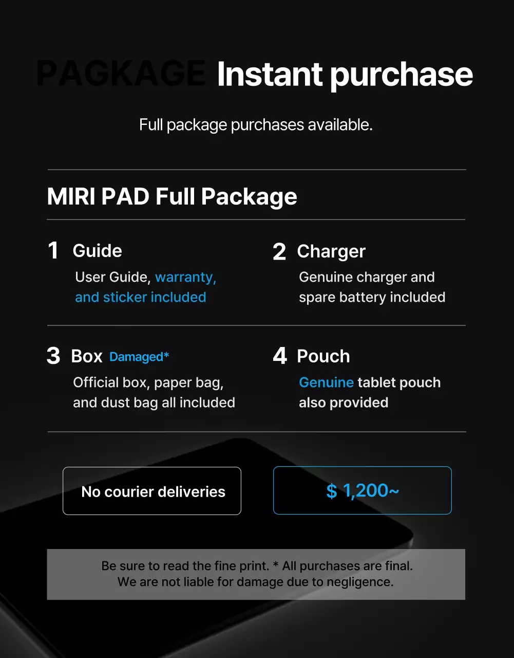 Black Blue Point Simple and classy classifieds page (detail page)