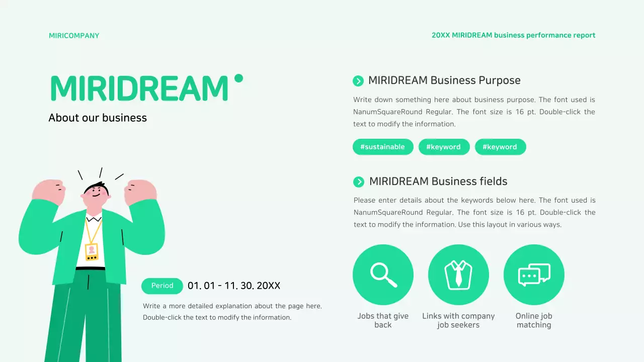 Reporting on the results of job-creating welfare programs