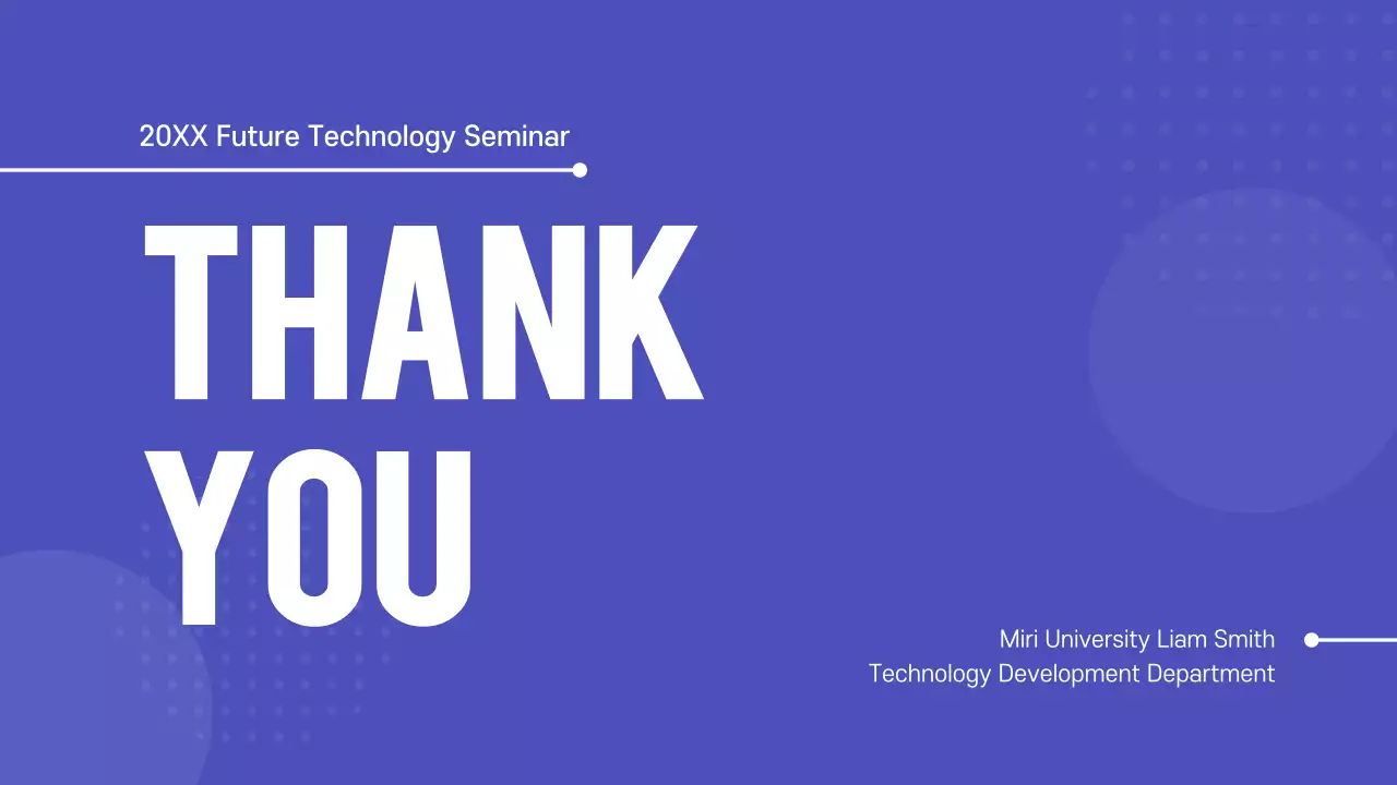 Blue Modern Technology Seminar Presentation