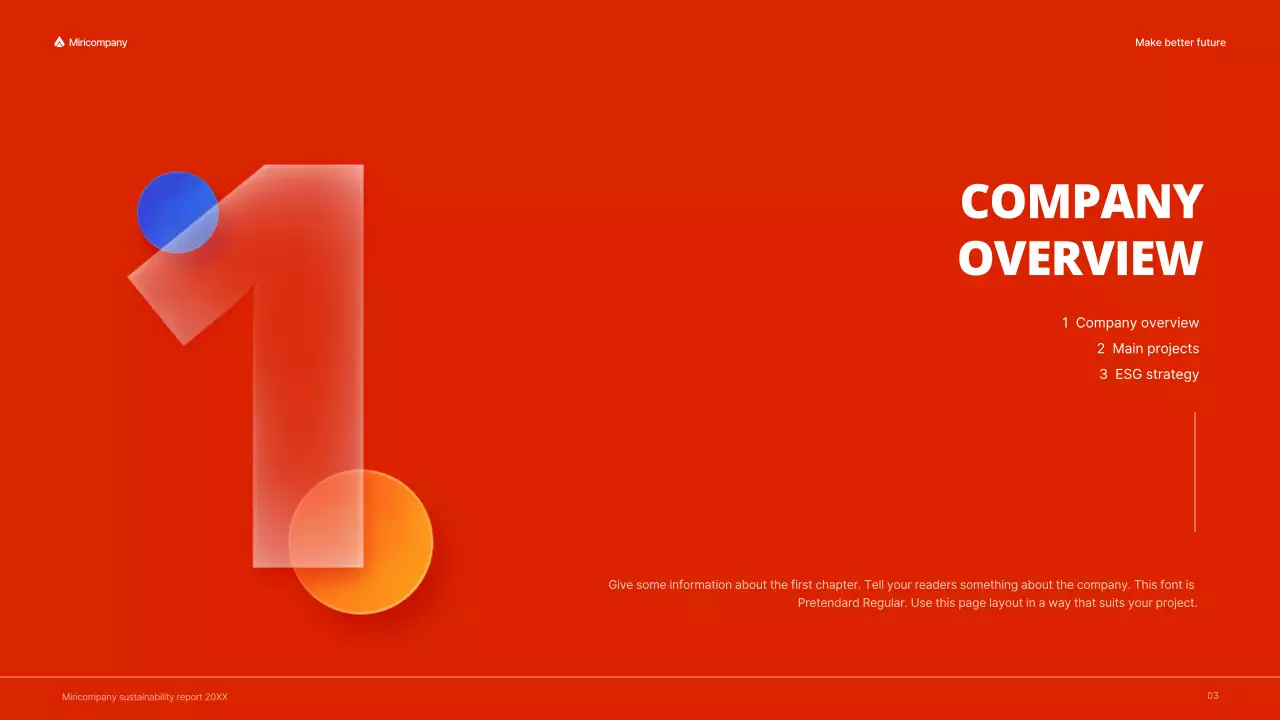 Red Modern Sustainability Report Presentation