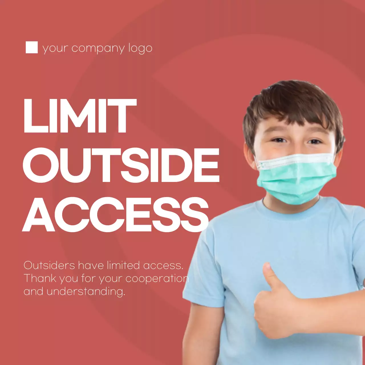 Red Intense Corona Lockdown Design