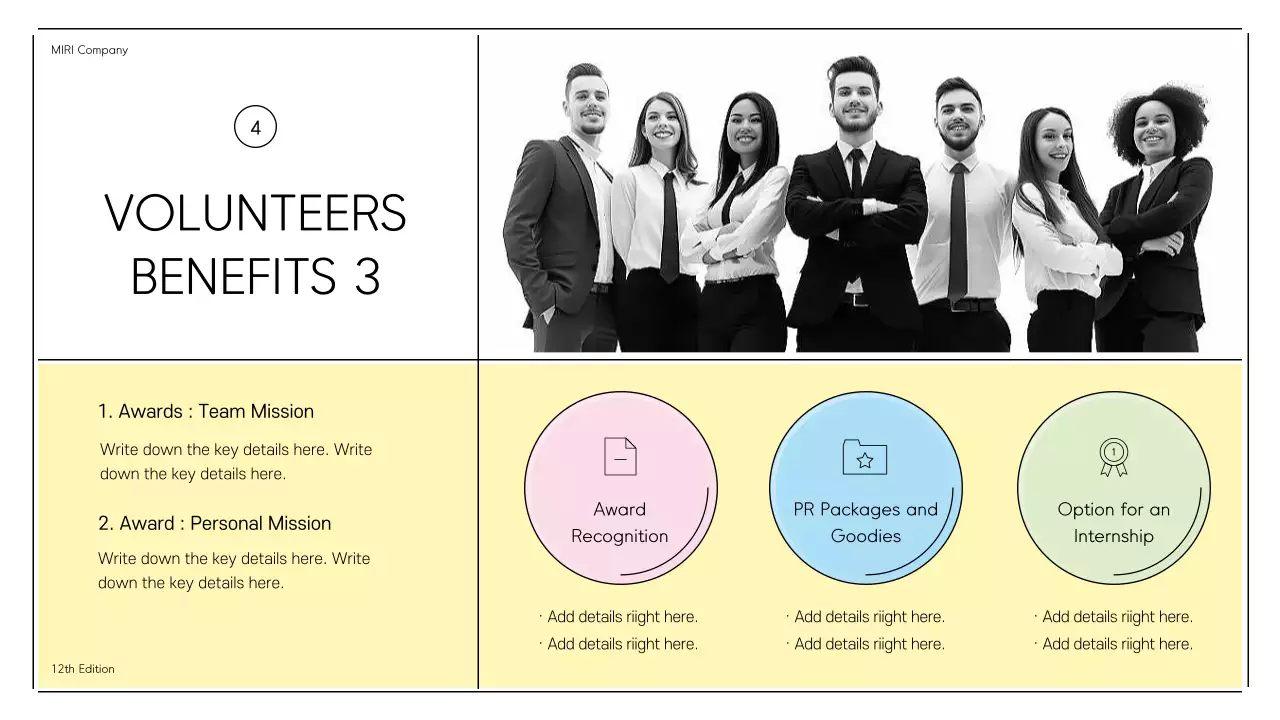 Beige Simple Volunteer Announcement Presentation