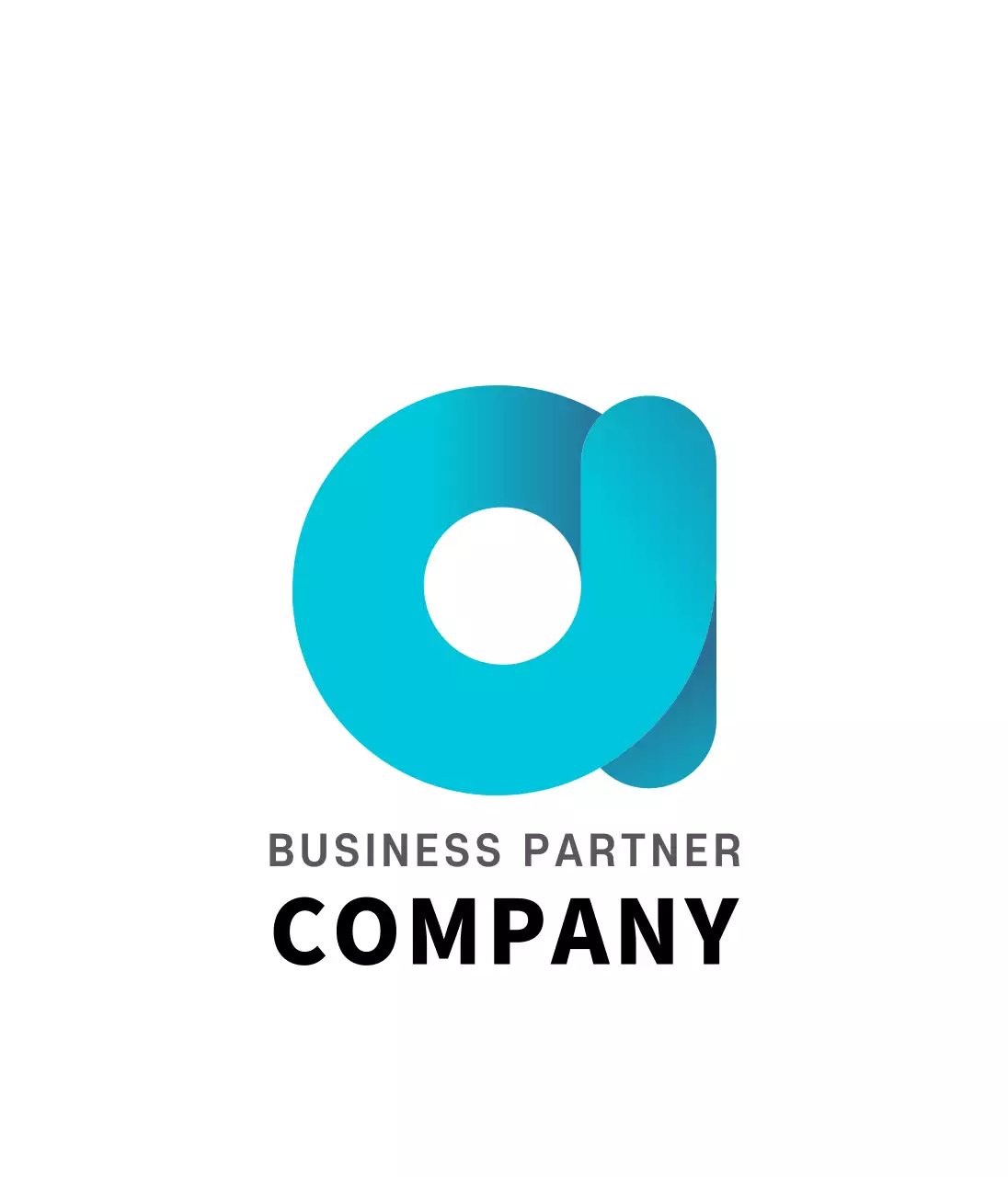 White blue corporate logo