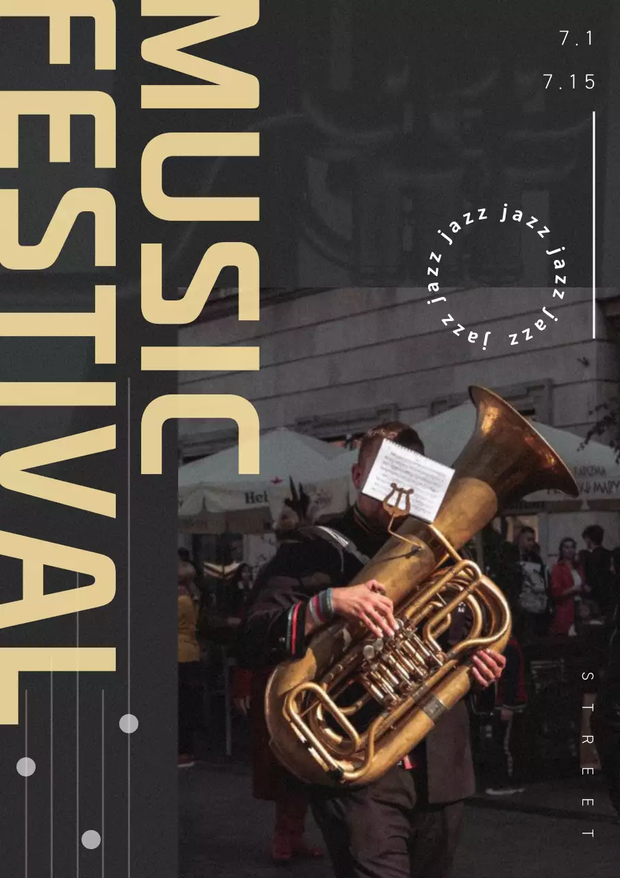 Black Bold Music Event Poster