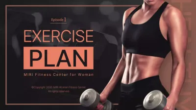 Simple Typography in Black and Pink Fitness Workout