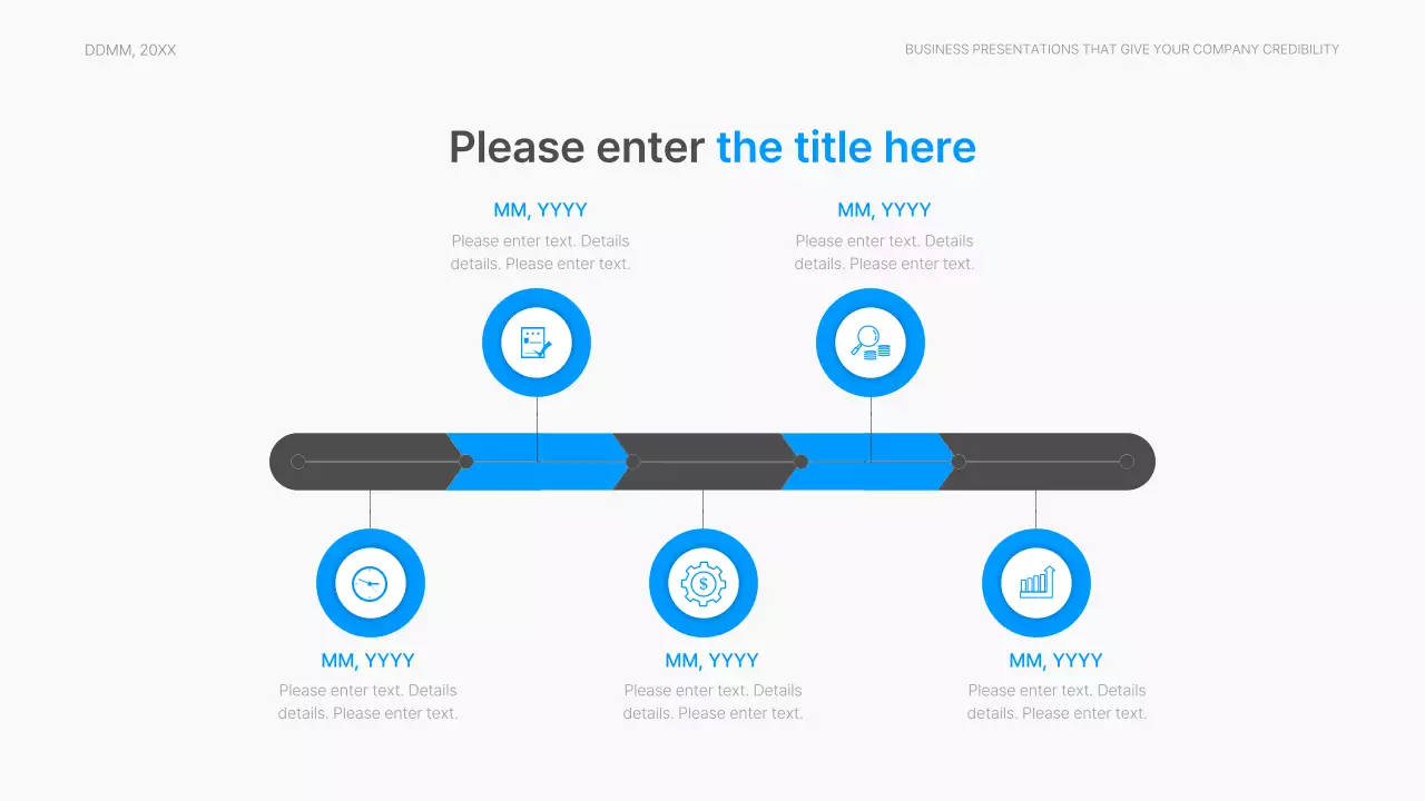 Corporate report with a modern gradient style in blue and white