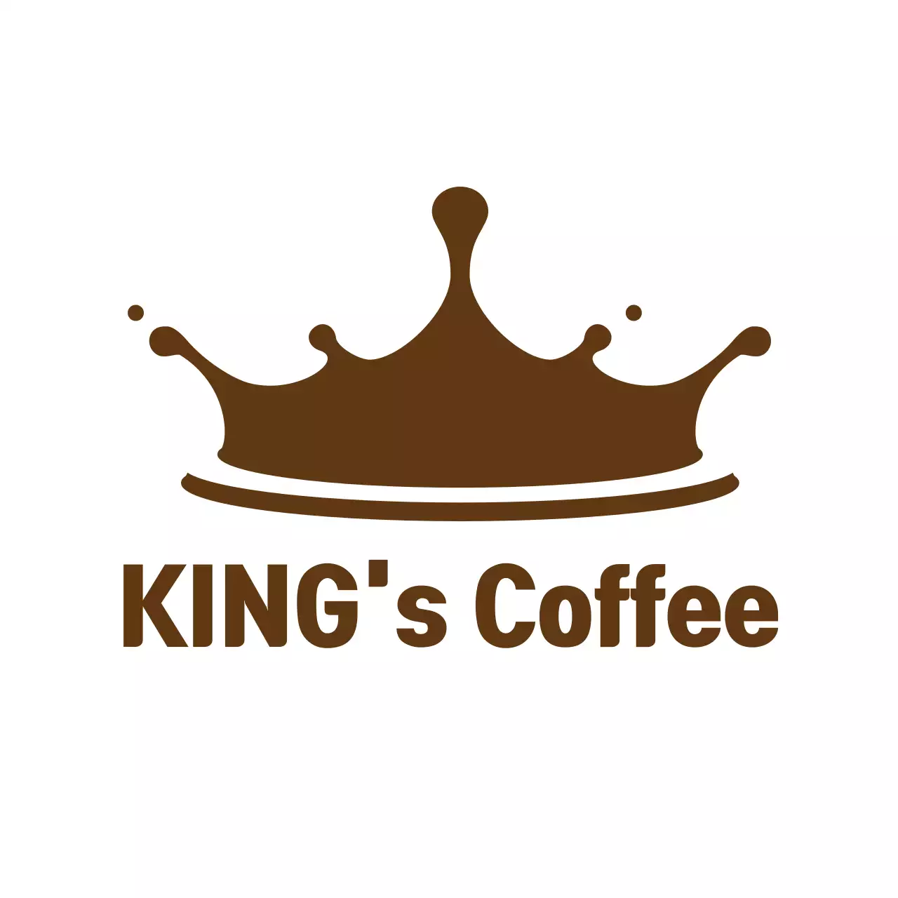 Brown Classic Coffee Promotion Logo