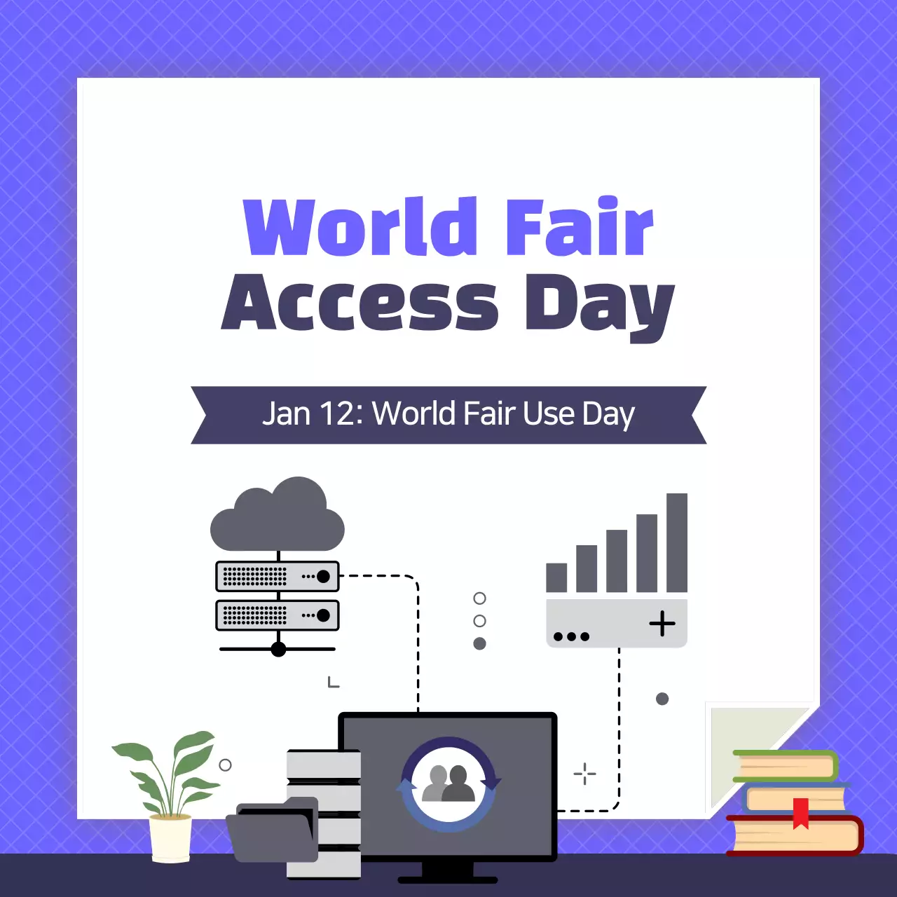 Purple Modern Fair Use Promotion Instagram Carousel