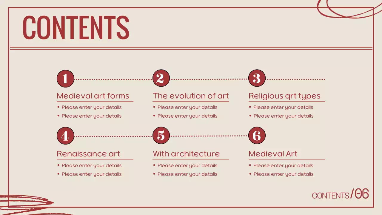 베이지 중세 미술 과정 프레젠테이션