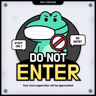 Green Comic Safety Notice Instagram Post