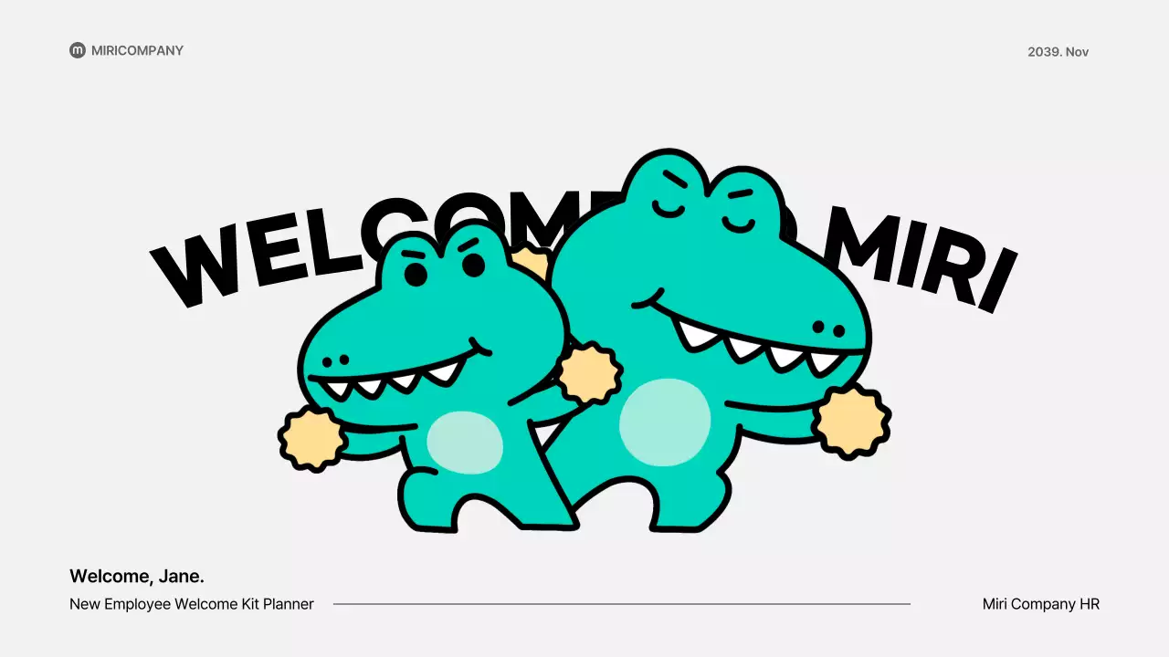 Teal Playful 직원 가이드 프레젠테이션