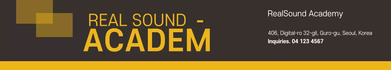 Banner de propaganda da Academia Moderna Amarela