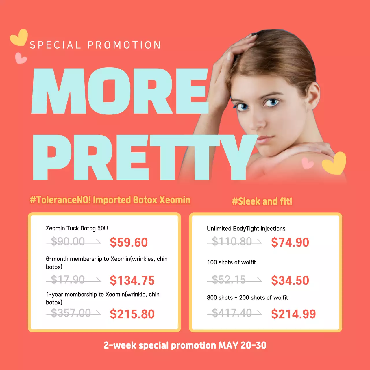 Blue Modern Beauty Promotion Instagram Post