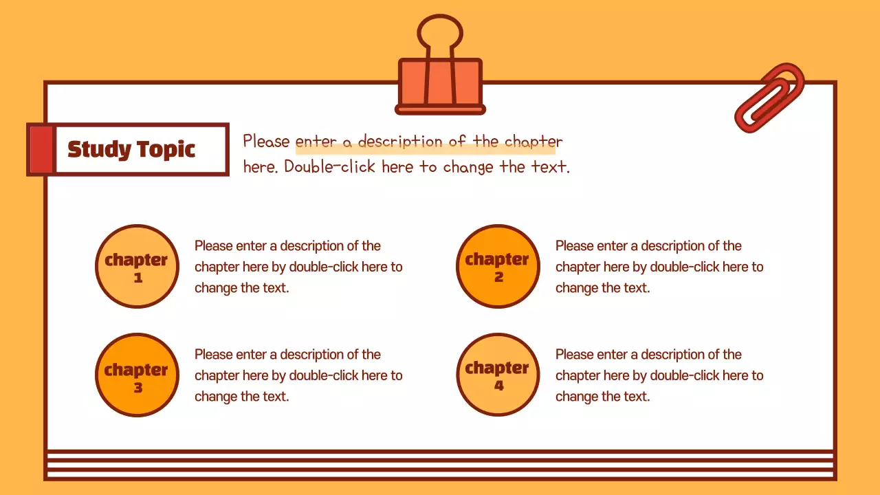 Orange Retro School Guide Presentation