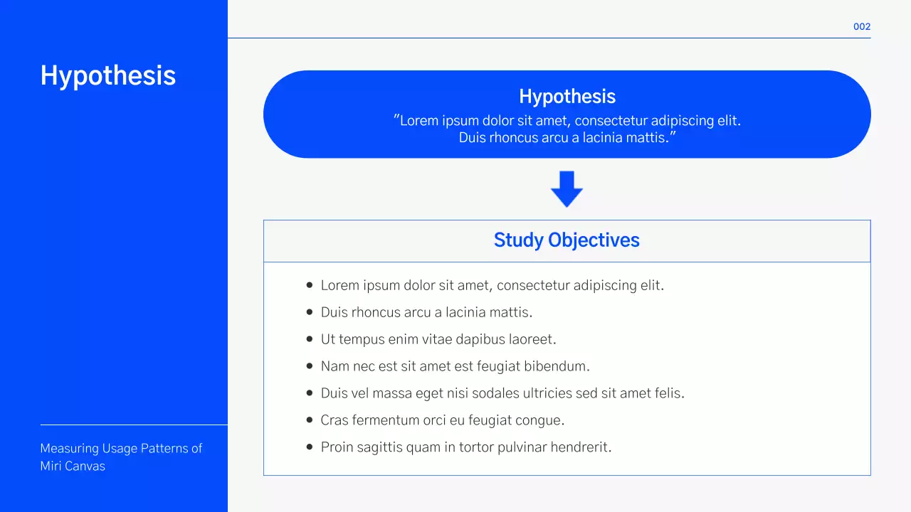 A clean college thesis theme in blue and gray