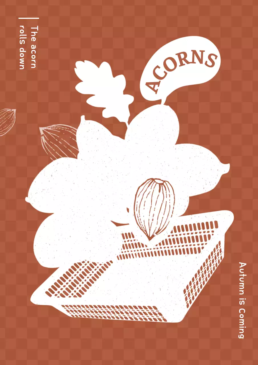 브라운 러스틱 가을 발표 포스터