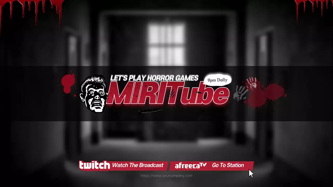 Red Gothic Horror Promotion YouTube Thumbnail