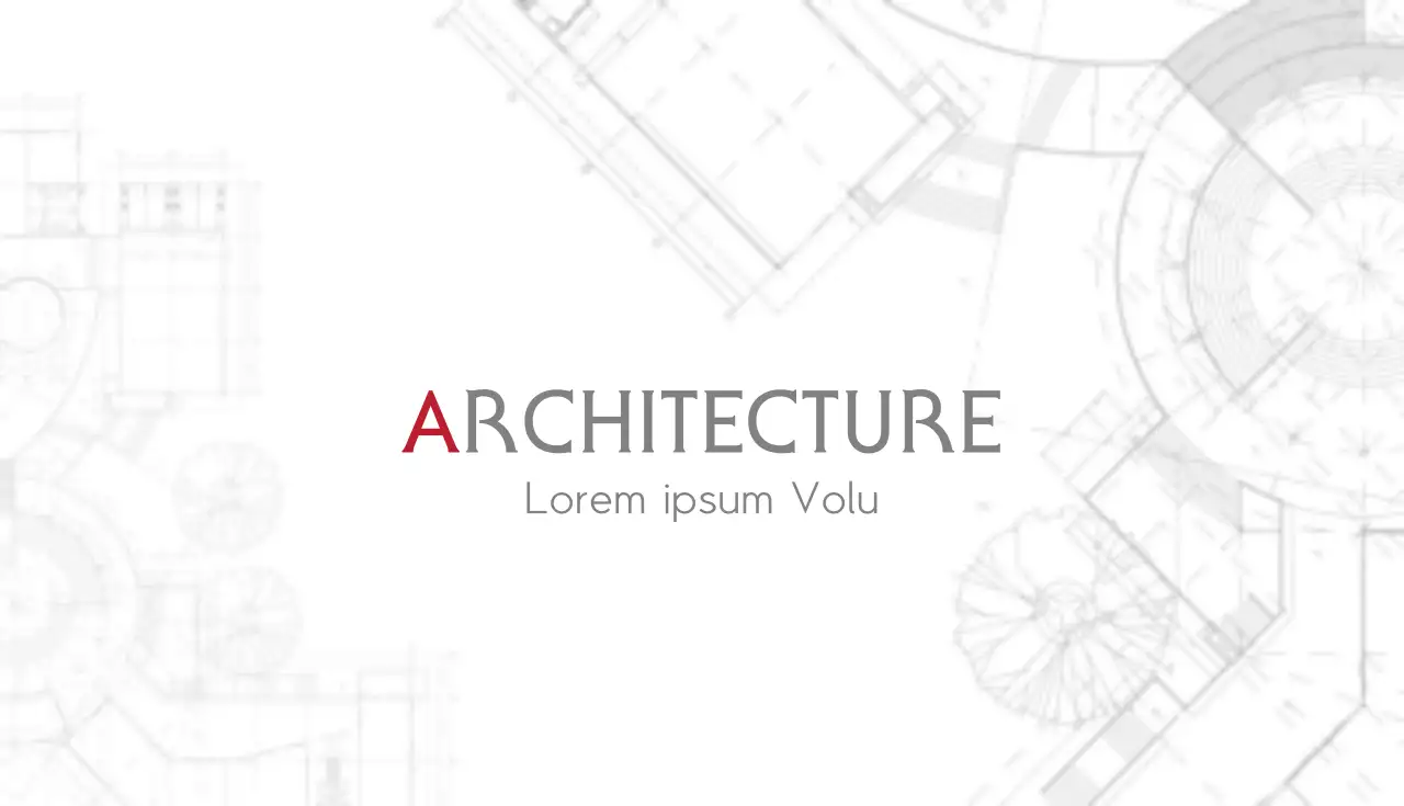 Danh thiếp kiến ​​trúc hiện đại màu trắng