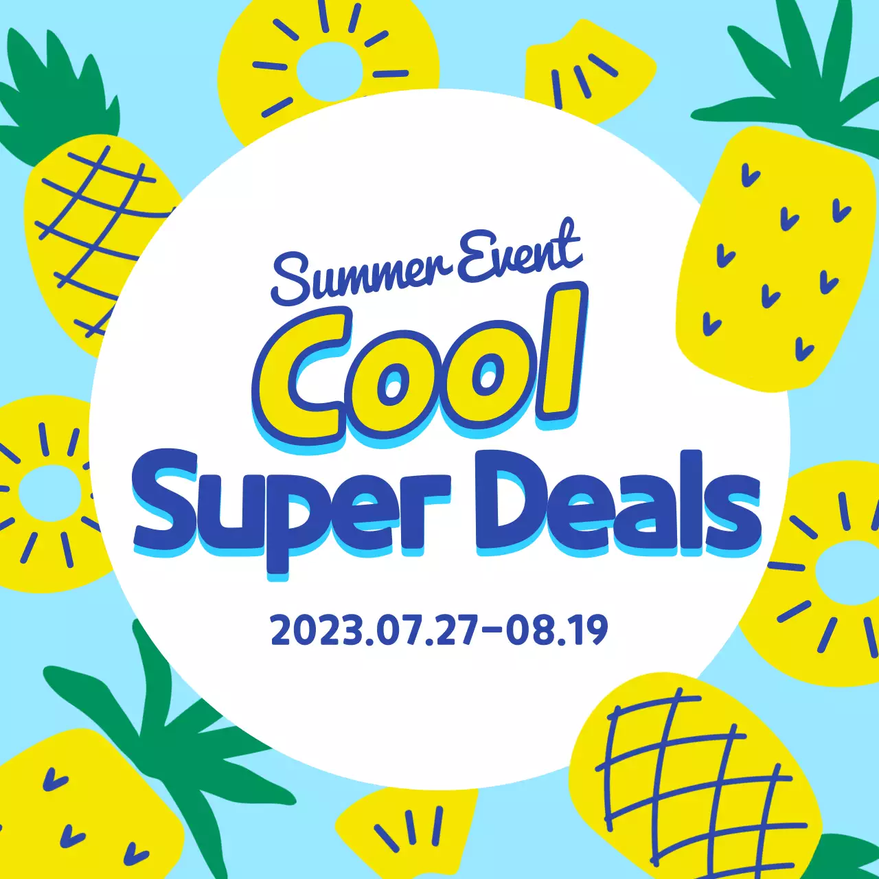 Yellow Trendy Summer Promotion Instagram Post