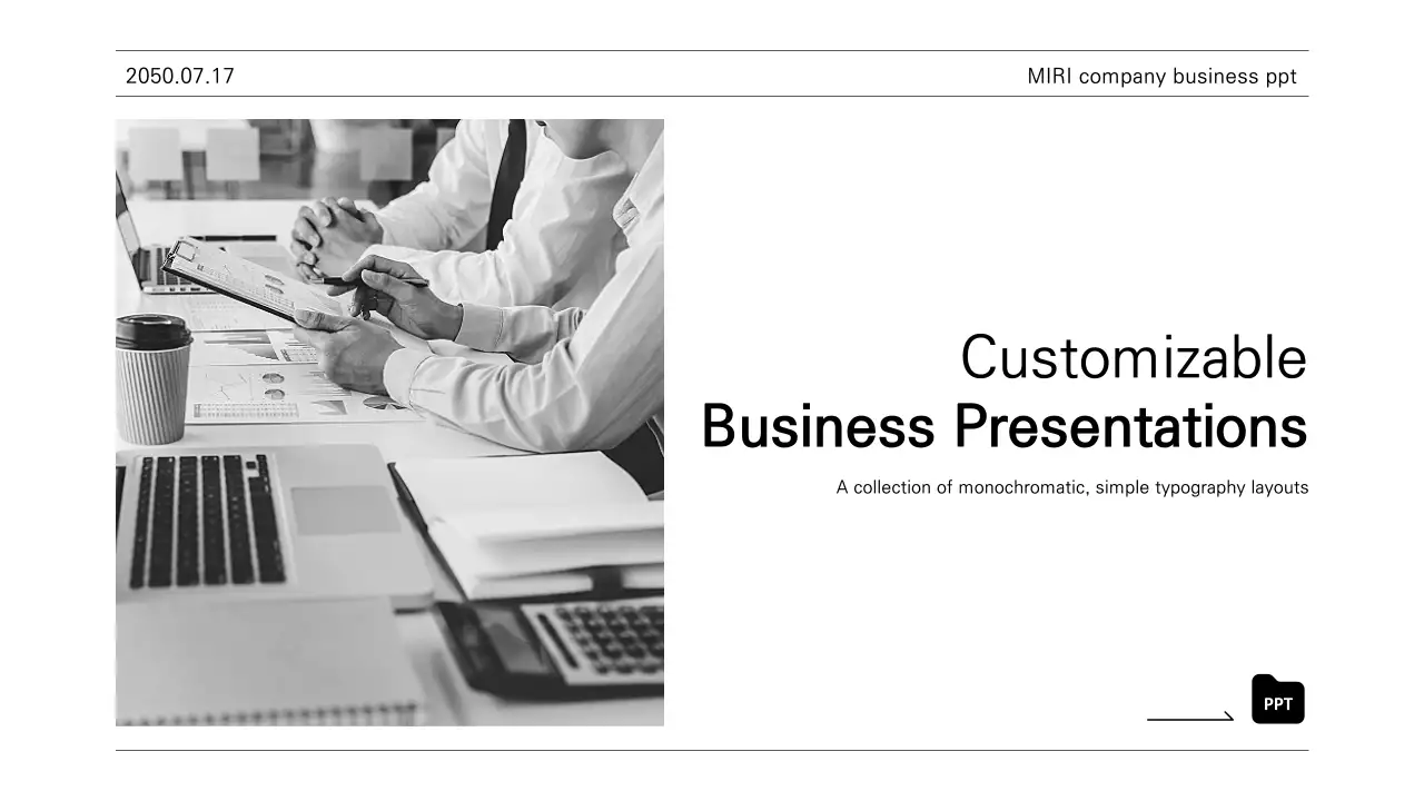 Black Modern Business Template Presentation