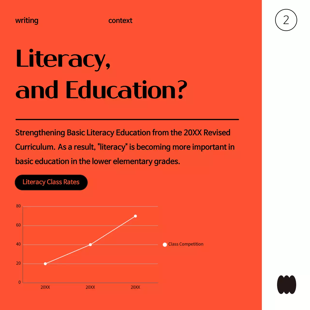 A simple, orange and red guide to edu-school information