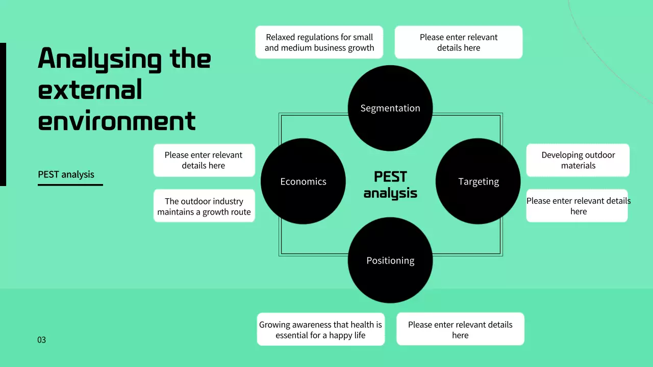 Announcement of green color brand marketing tasks