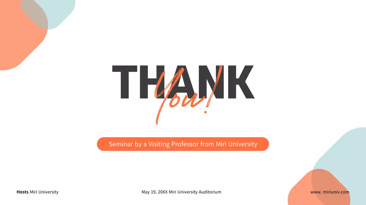 Orange Modern Humanities Seminar Presentation