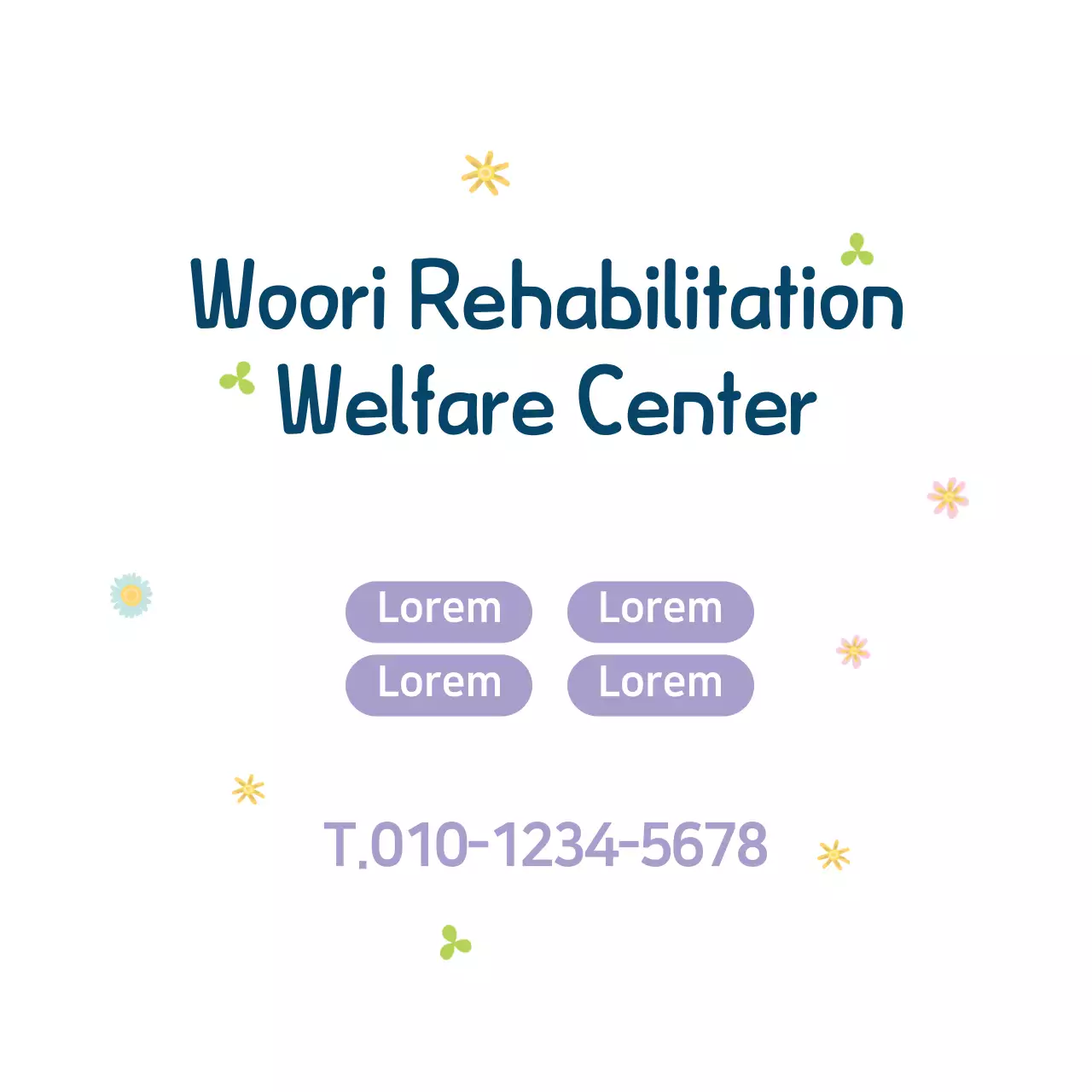 White Simple Rehabilitation Promotion Banner