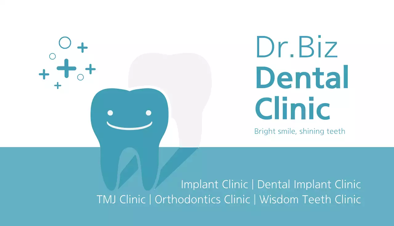 Teal Clean Dental Business Card