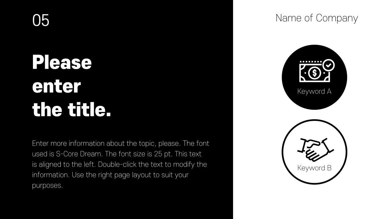 Sales business presentations