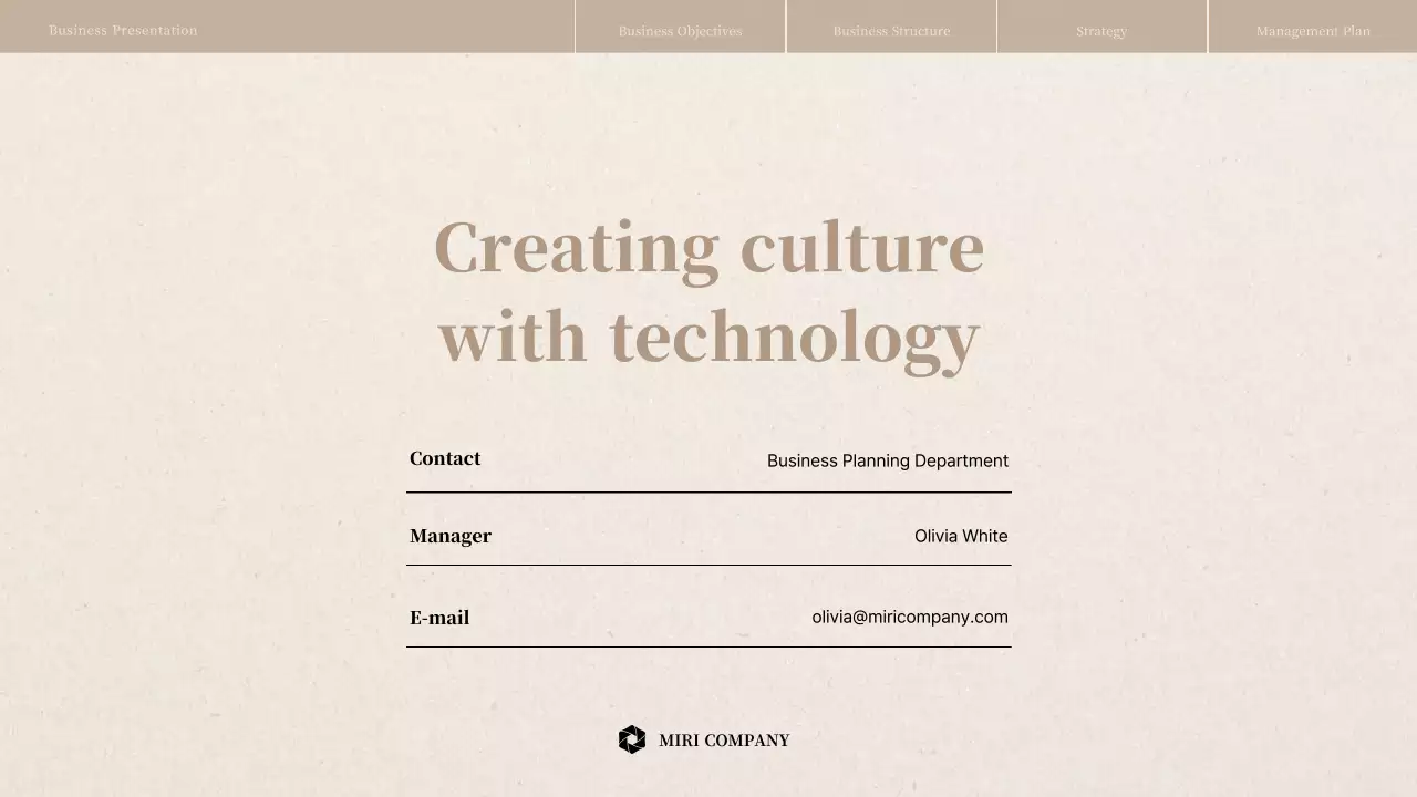 Beige Professional Business Plan Presentation