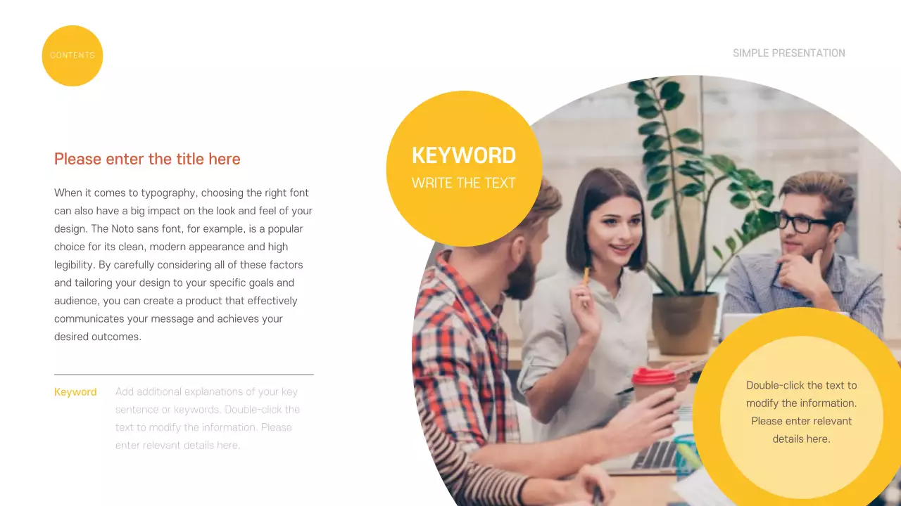 Simple presentations